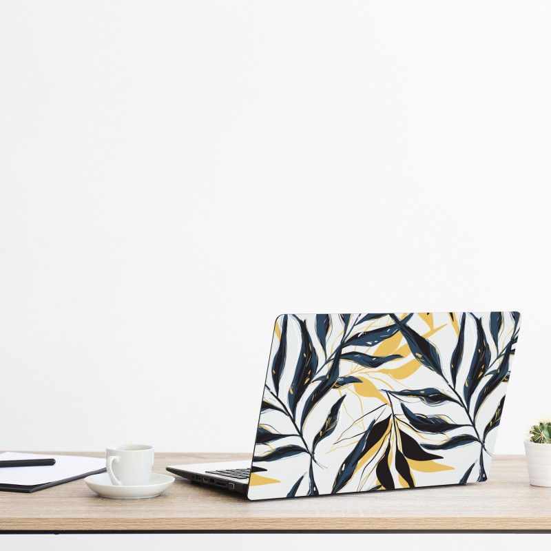 Naklejka na laptopa marmurkowanie ebru w żywych kolorach – Wallissimo®