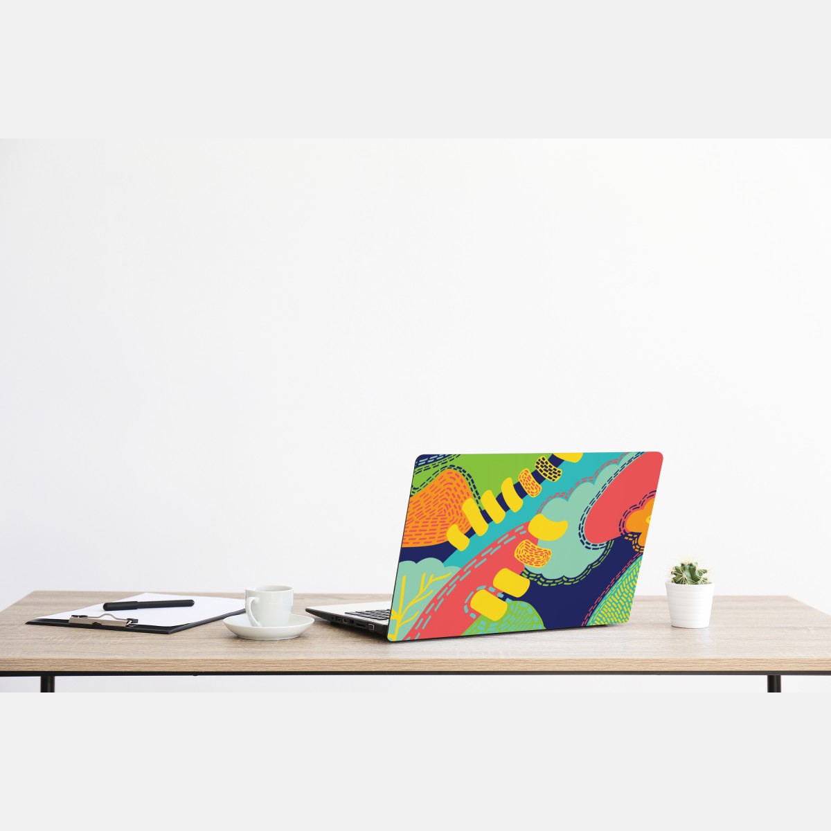 Naklejka na laptopa żywy abstrakcyjny wzór – Wallissimo® Naklejka na laptopa żywy abstrakcyjny wzór – Wallissimo®