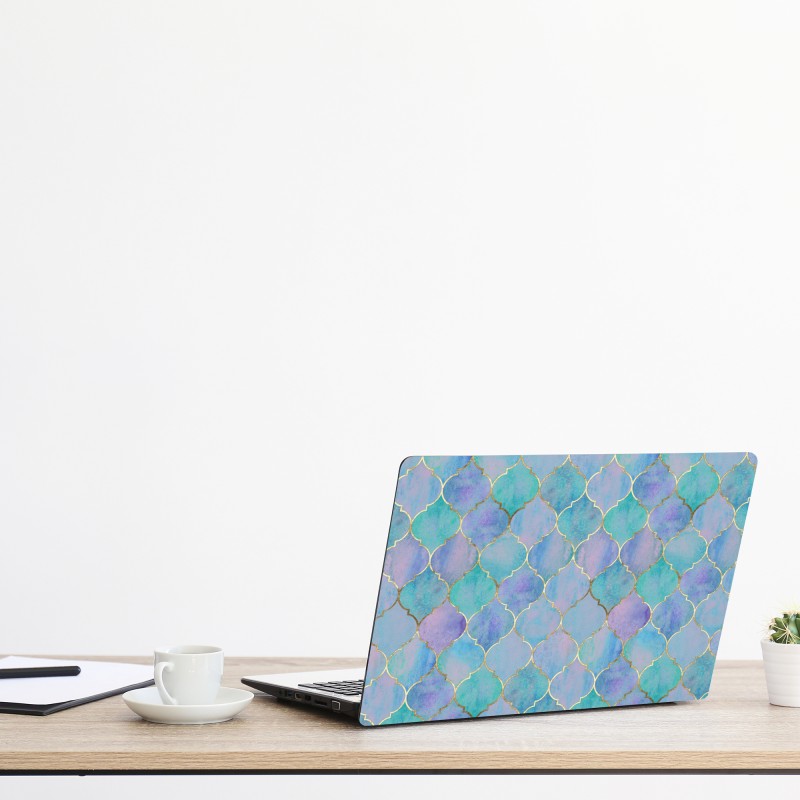 Naklejka na laptopa słoneczna leśna ścieżka – Wallissimo®