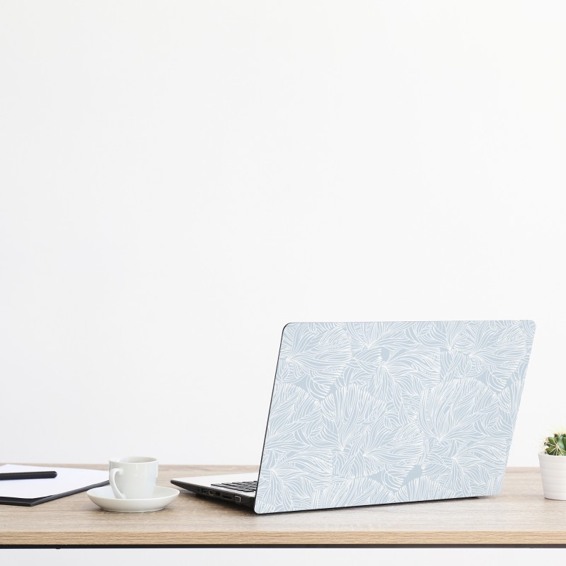 Naklejka na laptopa delikatny botaniczny rysunek kwiatowy – Wallissimo®