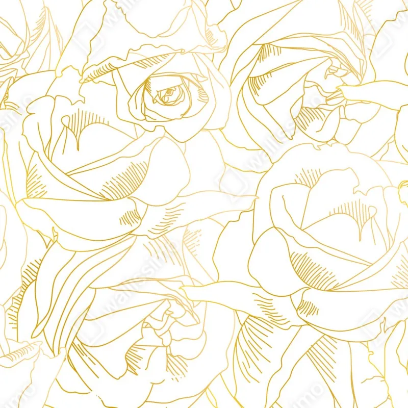 Naklejka na laptopa delikatne złote róże — elegancki wzór kwiatowy – Wallissimo® Naklejka na laptopa delikatne złote róże — elegancki wzór kwiatowy – Wallissimo®