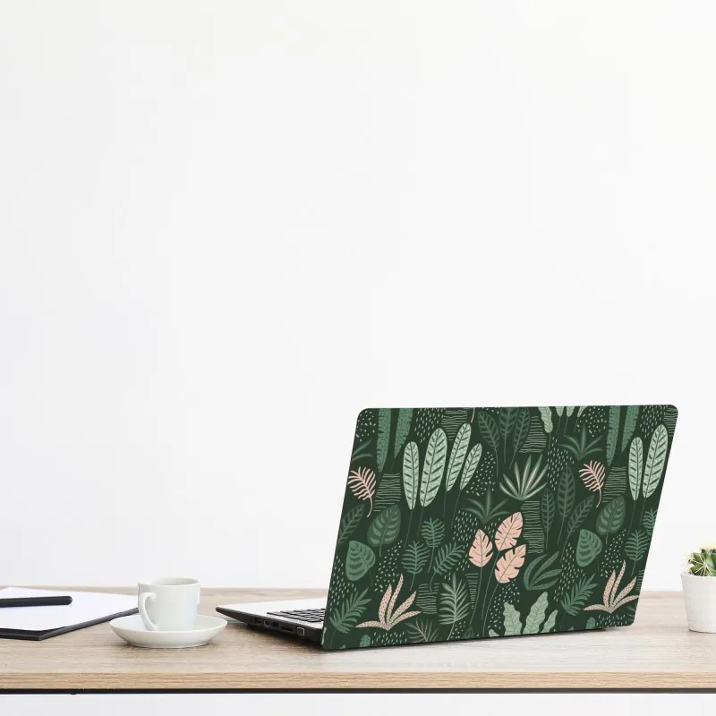 Naklejka na laptopa słoneczna leśna ścieżka – Wallissimo®