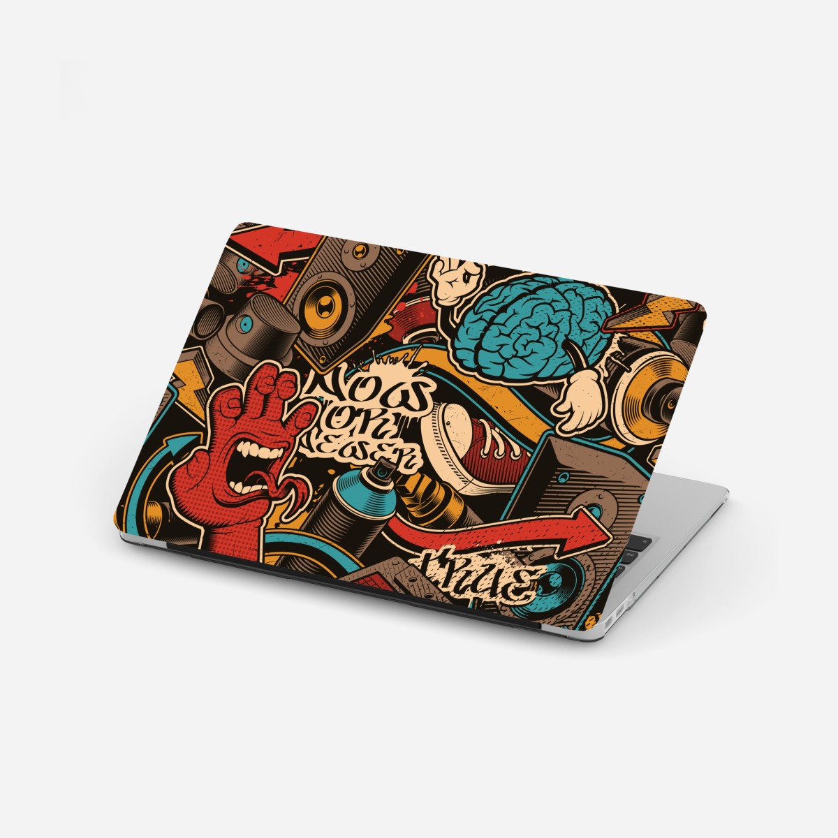 Laptop sticker urban graffiti pop art collage