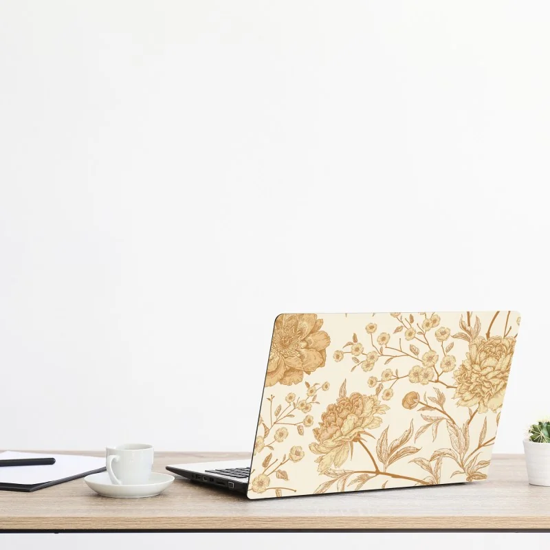 Naklejka na laptopa zabawny abstrakcyjny wzór roślinny – Wallissimo®