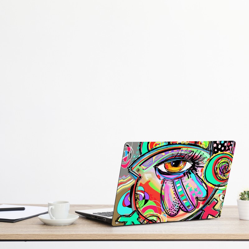 Naklejka na laptopa Assos nadmorska sceneria, Kefalonia – Wallissimo®