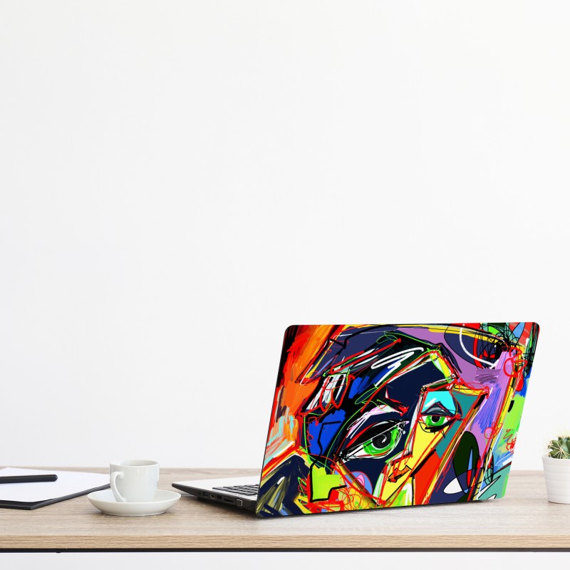 Naklejka na laptopa spokojny letni wschód słońca nad brzegiem rzeki – Wallissimo®