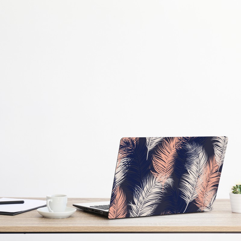 Naklejka na laptopa delikatny botaniczny rysunek kwiatowy – Wallissimo®