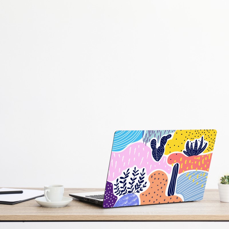 Naklejka na laptopa bujny mglisty leśny wodospad – Wallissimo®