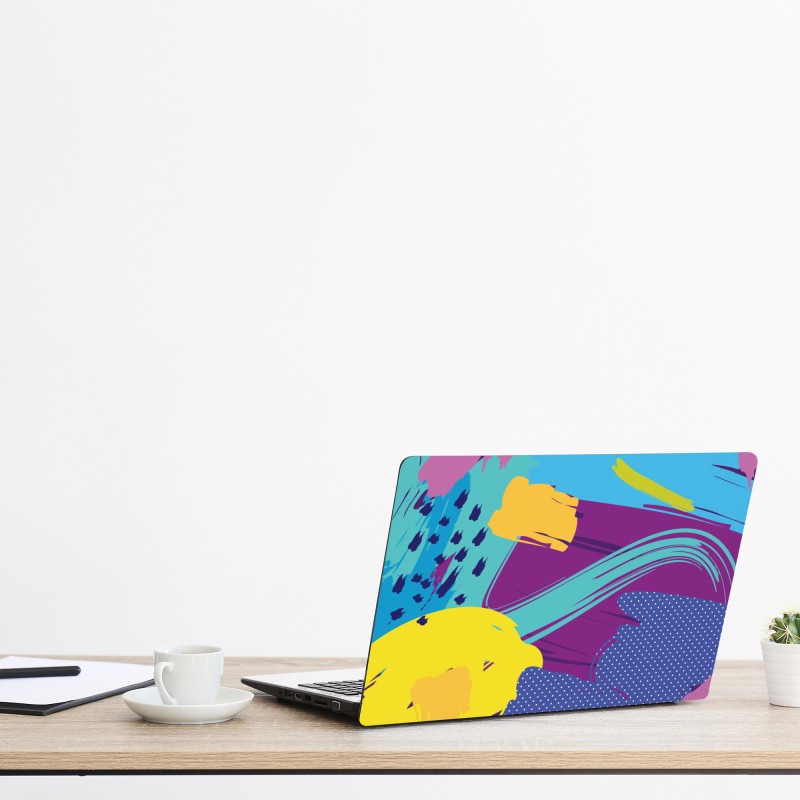 Naklejka na laptopa żywe czerwone róże kolaż – Wallissimo®