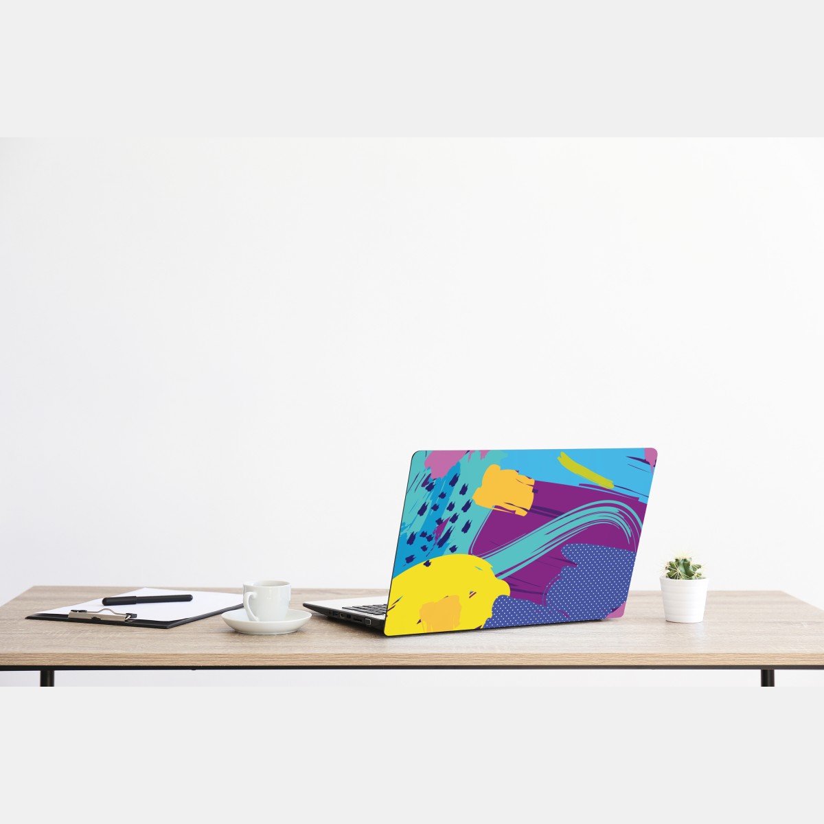 Naklejka na laptopa żywa abstrakcyjna kompozycja pop-art – Wallissimo® Naklejka na laptopa żywa abstrakcyjna kompozycja pop-art – Wallissimo®