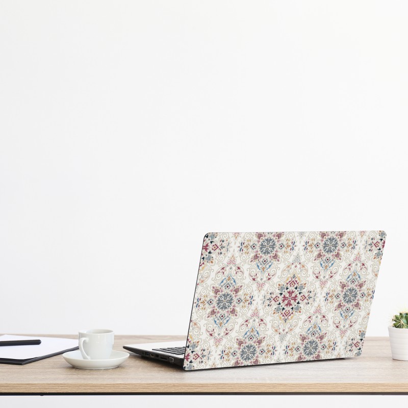 Naklejka na laptopa delikatny botaniczny rysunek kwiatowy – Wallissimo®