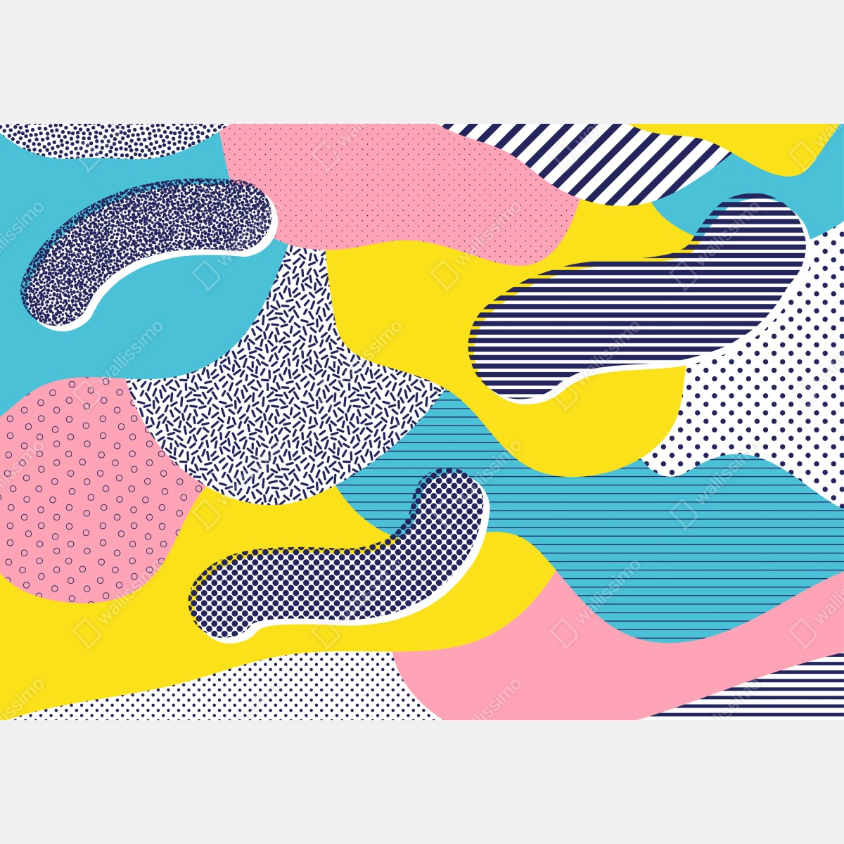 Naklejka na laptopa zabawny abstrakcyjny wzór memphis – Wallissimo® Naklejka na laptopa zabawny abstrakcyjny wzór memphis – Wallissimo®