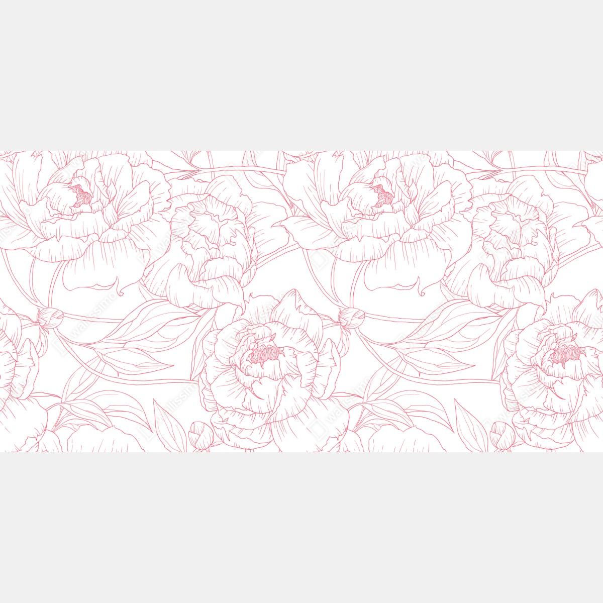 Naklejka na laptopa delikatny różowy wzór piwonii w stylu line art – Wallissimo® Naklejka na laptopa delikatny różowy wzór piwonii w stylu line art – Wallissimo®
