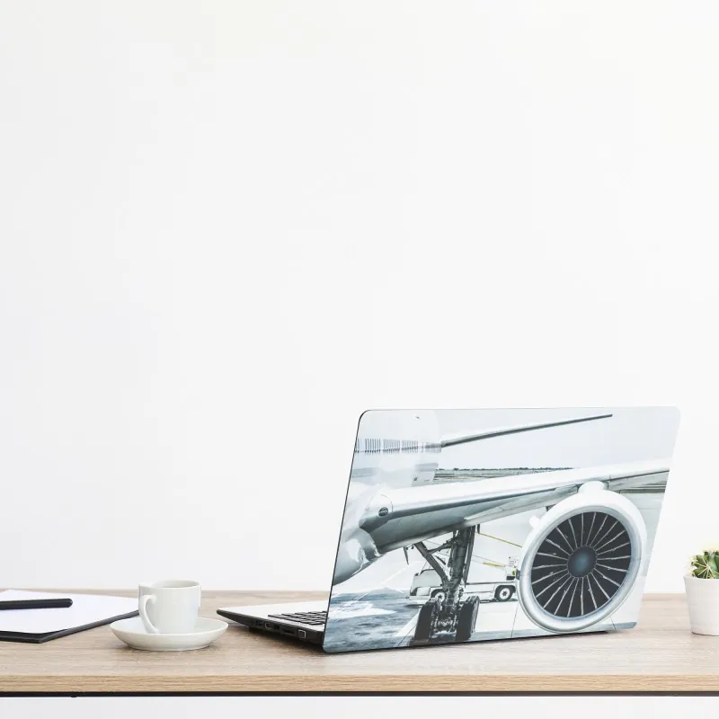 Naklejka na laptopa Monako panorama wybrzeża o zmierzchu – Wallissimo®