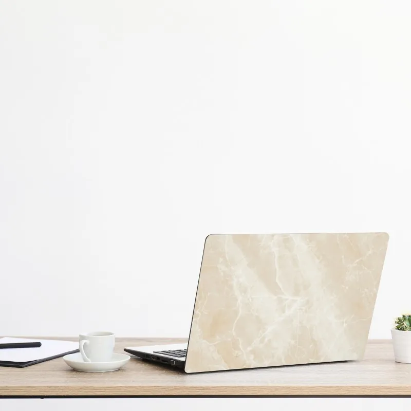 Naklejka na laptopa delikatny botaniczny rysunek kwiatowy – Wallissimo®