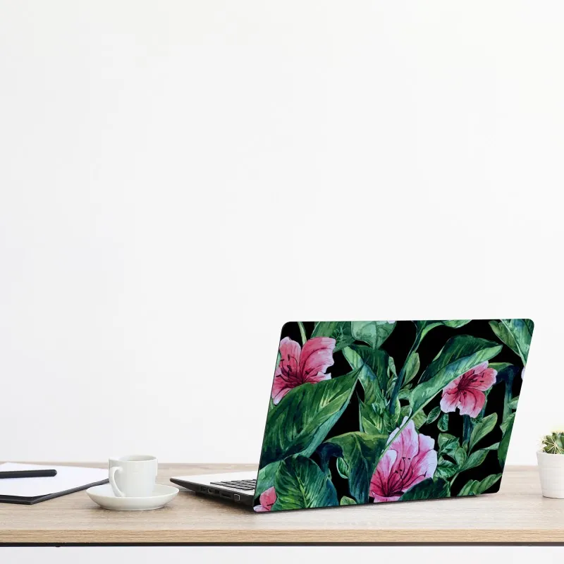 Naklejka na laptopa turkusowy geometryczny motyw łezki – Wallissimo®