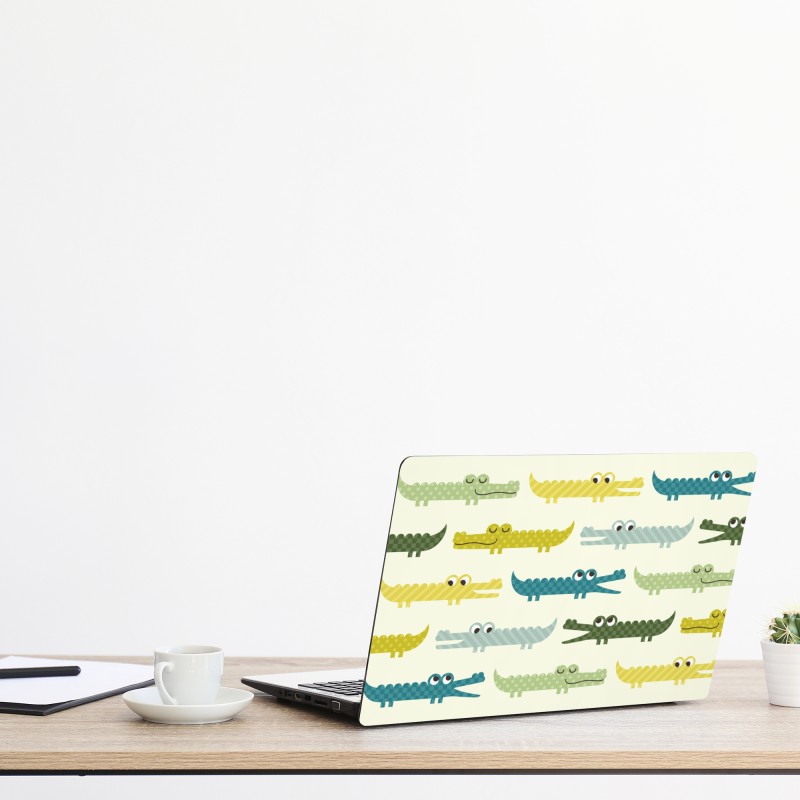 Naklejka na laptopa Monako panorama wybrzeża o zmierzchu – Wallissimo®