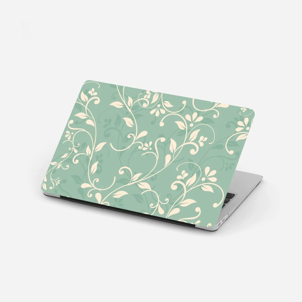 Naklejka na laptopa miętowy kwiatowy wzór w stylu vintage – Wallissimo® Naklejka na laptopa miętowy kwiatowy wzór w stylu vintage – Wallissimo®