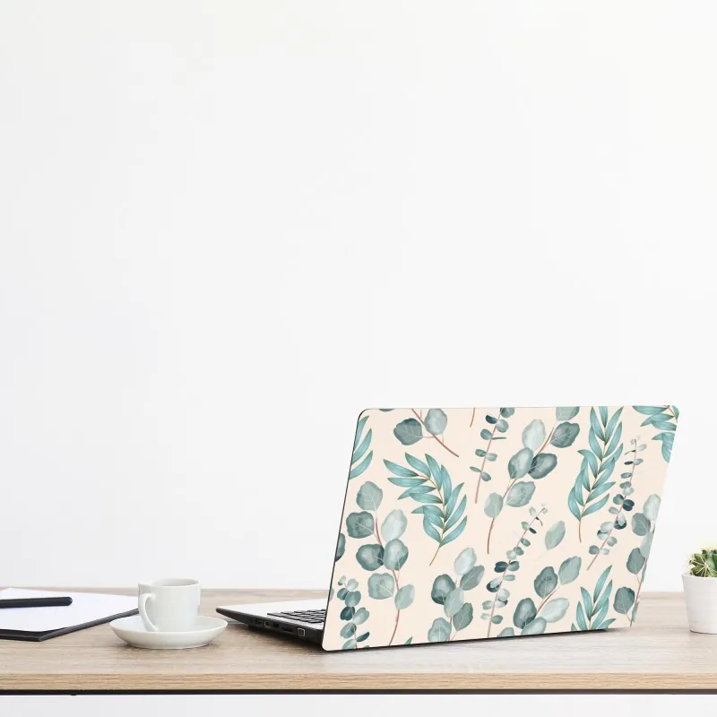 Naklejka na laptopa słoneczna leśna ścieżka – Wallissimo®