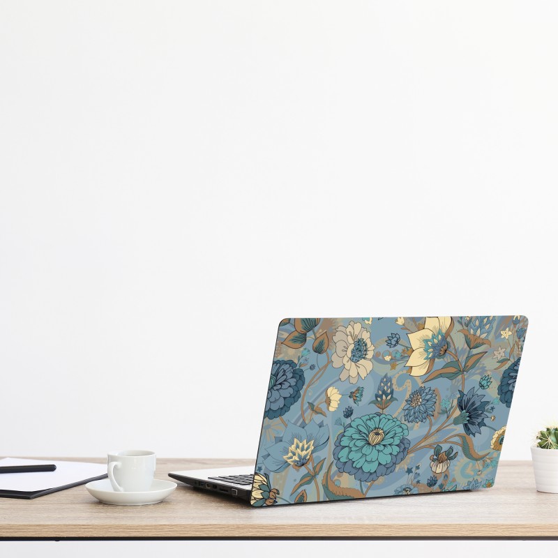 Naklejka na laptopa bujny zielony wzór liści – Wallissimo®