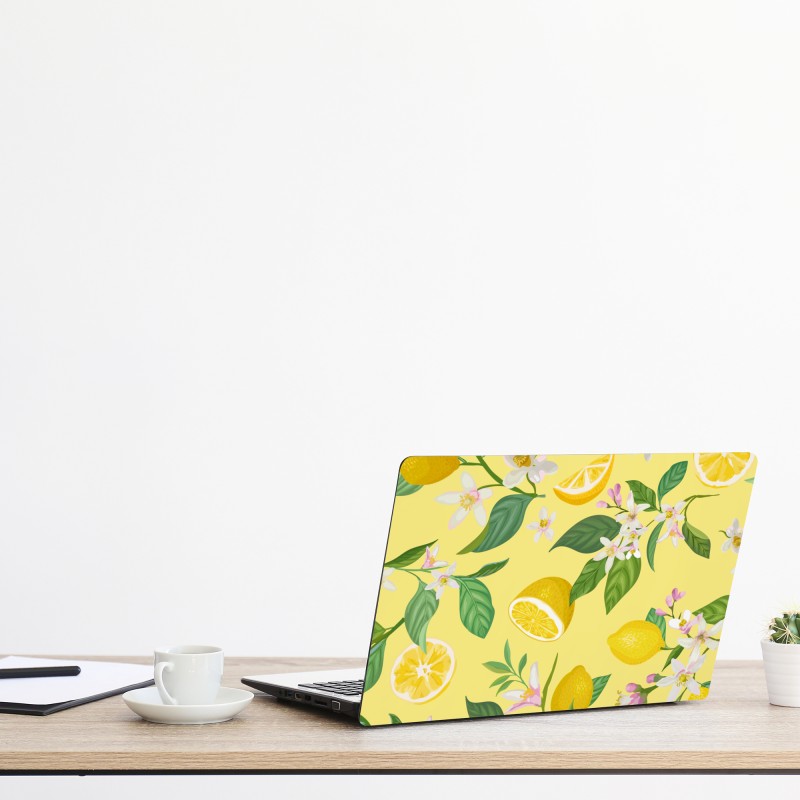 Naklejka na laptopa zabawny abstrakcyjny wzór roślinny – Wallissimo®