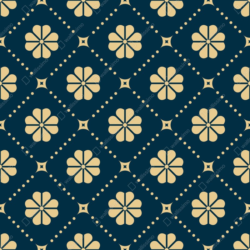 Naklejka na laptopa turkusowo beżowy kwiatowy geometryczny wzór – Wallissimo® Naklejka na laptopa turkusowo beżowy kwiatowy geometryczny wzór – Wallissimo®