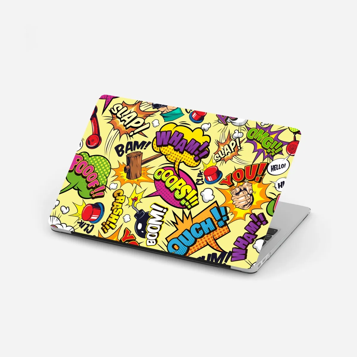 Naklejka na laptopa retro kolaż komiksowy w stylu pop-art – Wallissimo® Naklejka na laptopa retro kolaż komiksowy w stylu pop-art – Wallissimo®