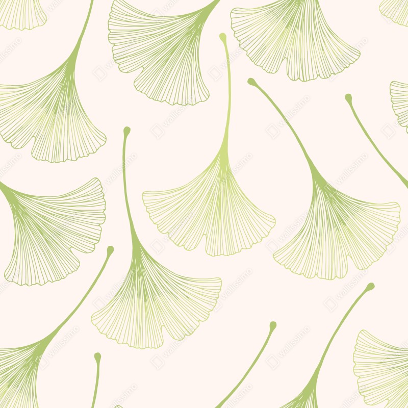 Naklejka na laptopa delikatny wzór liści miłorzębu – Wallissimo® Naklejka na laptopa delikatny wzór liści miłorzębu – Wallissimo®