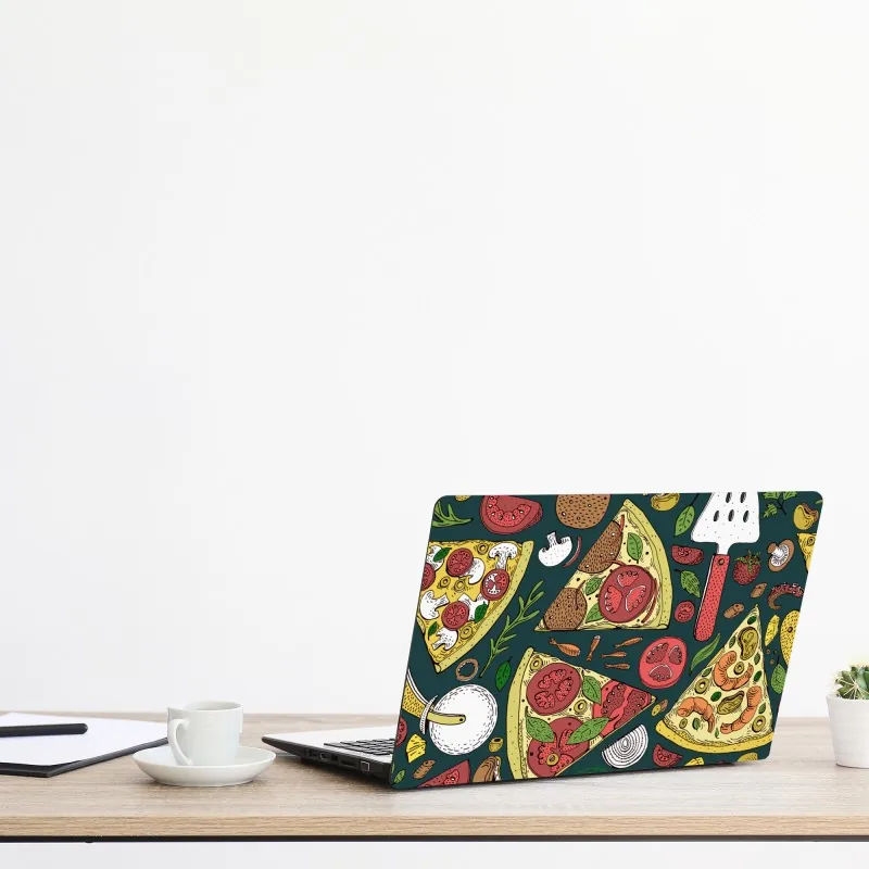 Naklejka na laptopa słoneczna leśna ścieżka – Wallissimo®