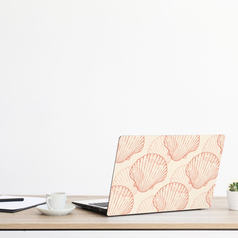 Naklejka na laptopa turkusowy geometryczny motyw łezki – Wallissimo®