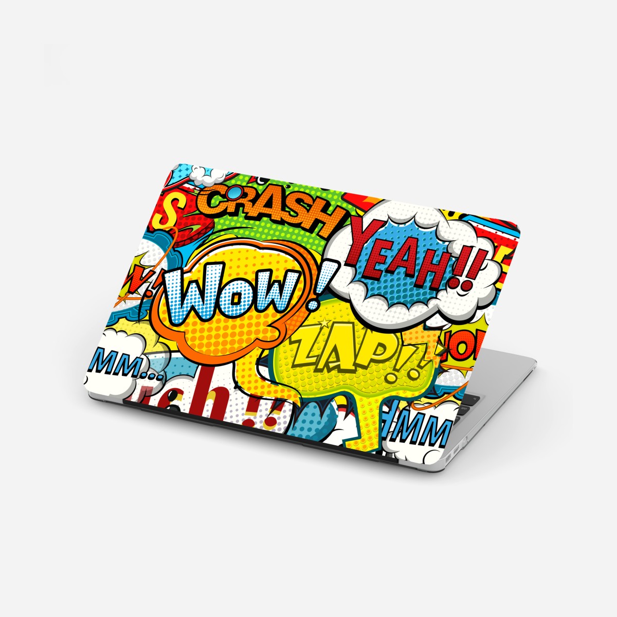 Laptop sticker vibrant comic pop art collage