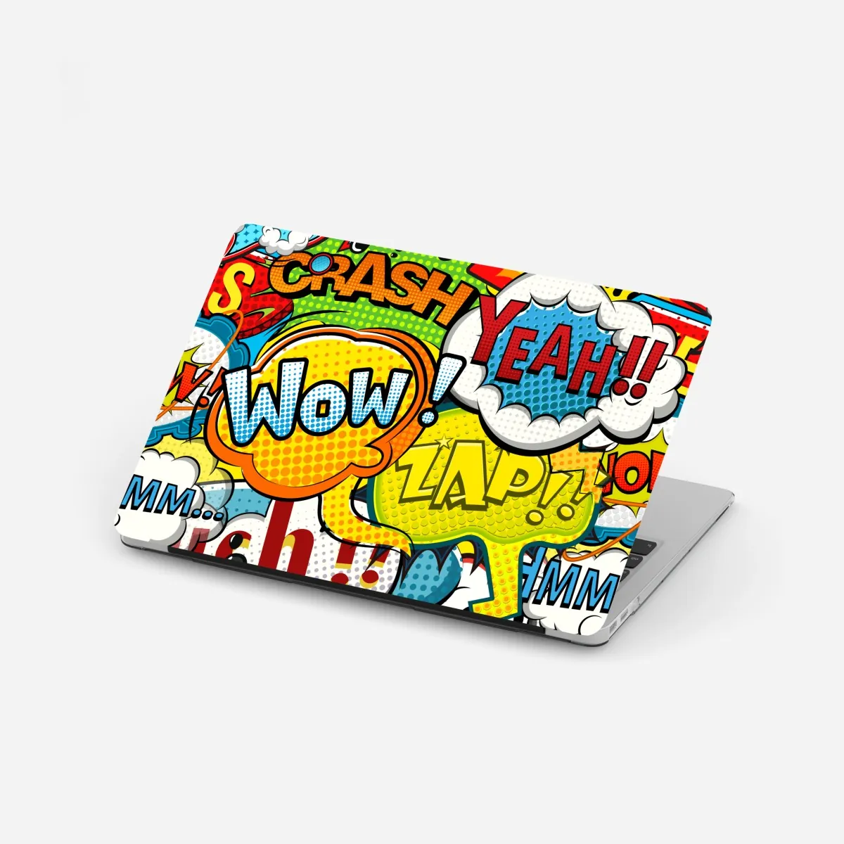 Naklejka na laptopa komiksowy pop-art wybuch kolorów – Wallissimo® Naklejka na laptopa komiksowy pop-art wybuch kolorów – Wallissimo®