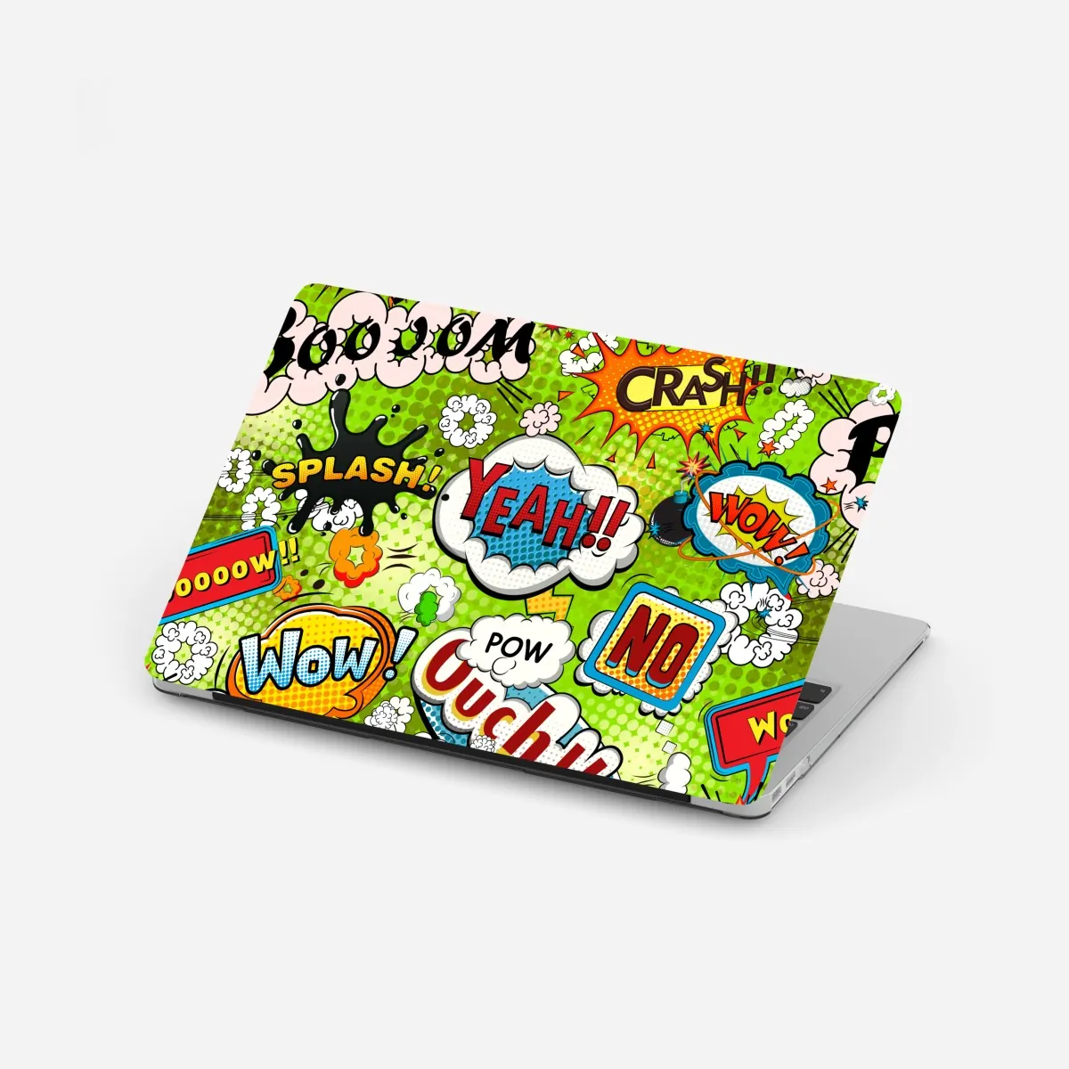 Naklejka na laptopa żywy kolaż komiksowy w stylu pop-art – Wallissimo® Naklejka na laptopa żywy kolaż komiksowy w stylu pop-art – Wallissimo®