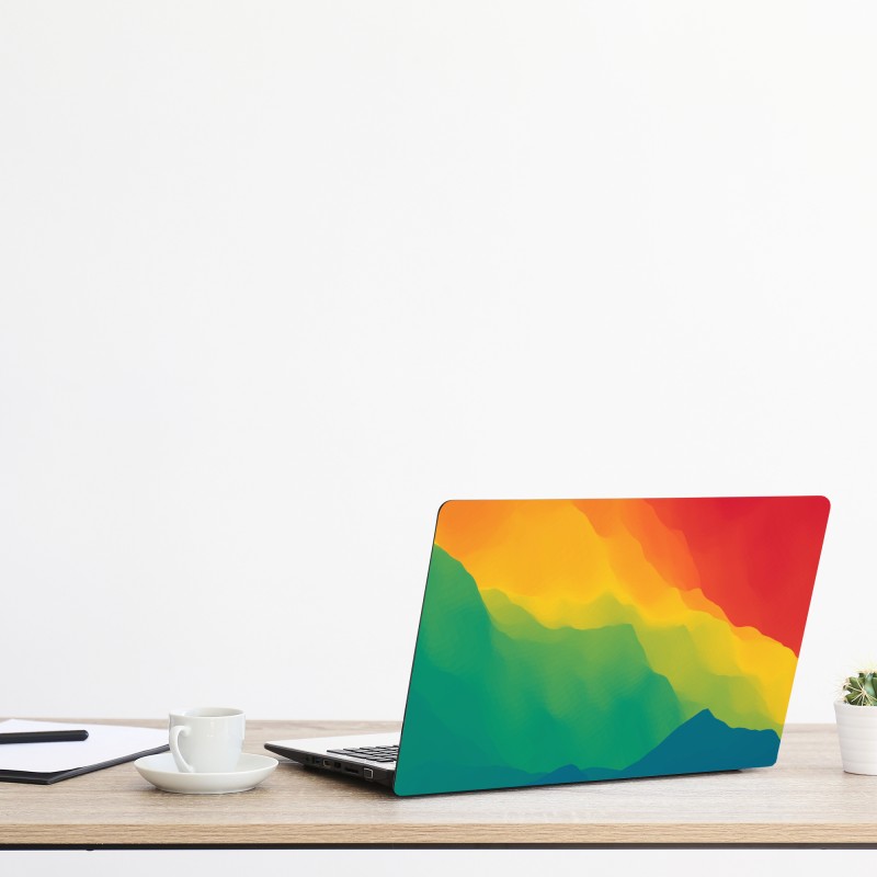 Naklejka na laptopa delikatny botaniczny rysunek kwiatowy – Wallissimo®