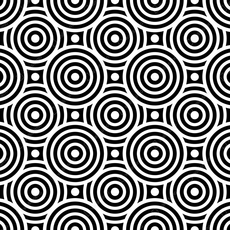 Naklejka na laptopa czarno-biały wzór koncentrycznych kół – Wallissimo® Naklejka na laptopa czarno-biały wzór koncentrycznych kół – Wallissimo®