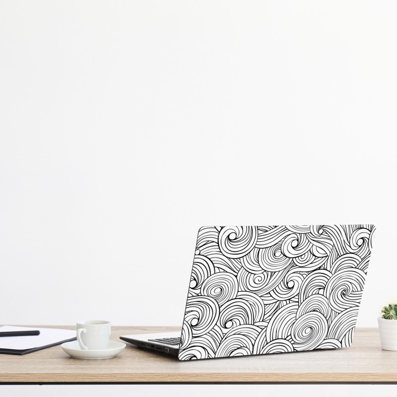 Naklejka na laptopa surowa tekstura betonu na ścianie – Wallissimo®