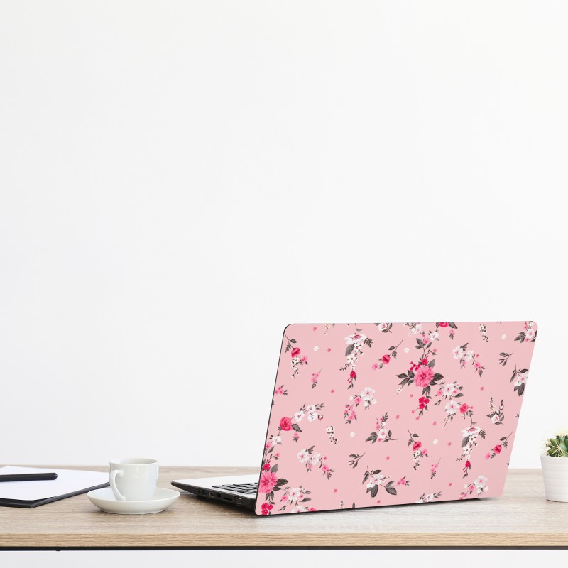 Naklejka na laptopa spokojna zielona ścieżka w lesie – Wallissimo®