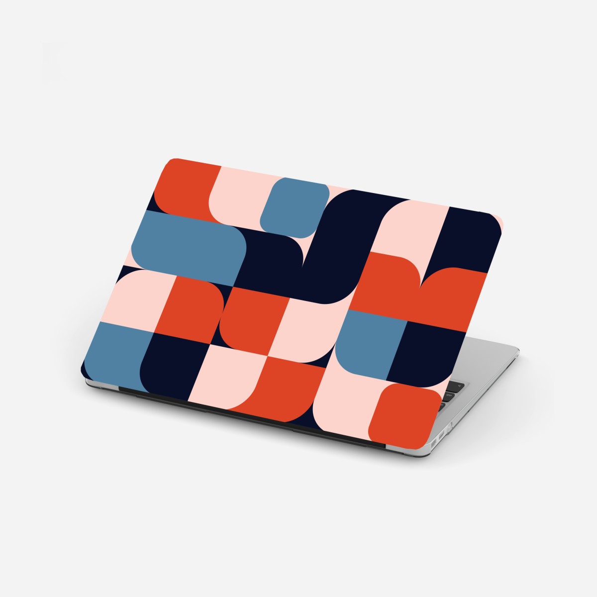 Laptop sticker bold geometric retro pattern