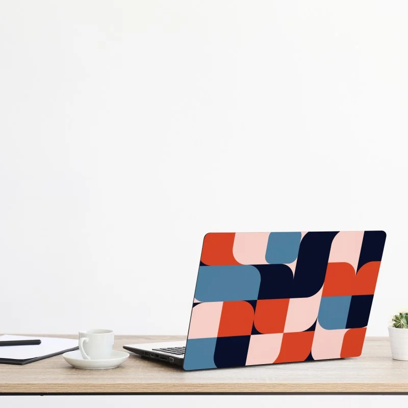 Naklejka na laptopa marmurkowanie ebru w żywych kolorach – Wallissimo®