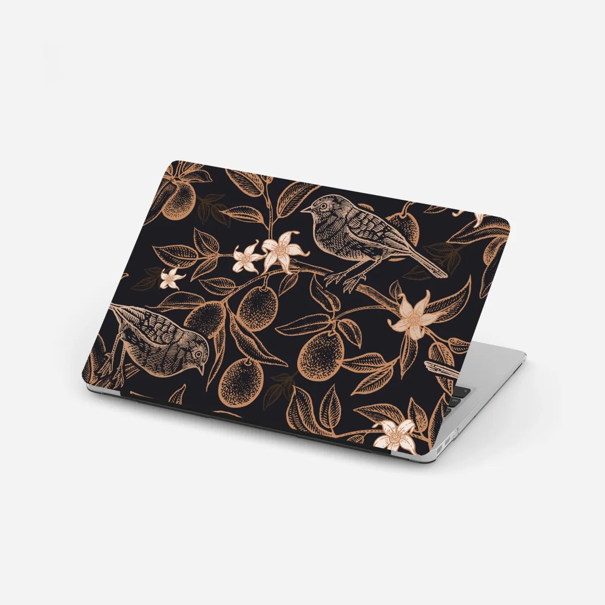 Naklejka na laptopa vintage wzór ptaków i cytrusów – Wallissimo® Naklejka na laptopa vintage wzór ptaków i cytrusów – Wallissimo®