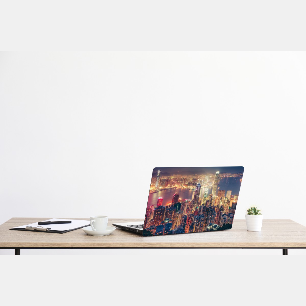 Naklejka na laptopa Hongkong nocny widok ze szczytu Victoria Peak – Wallissimo® Naklejka na laptopa Hongkong nocny widok ze szczytu Victoria Peak – Wallissimo®