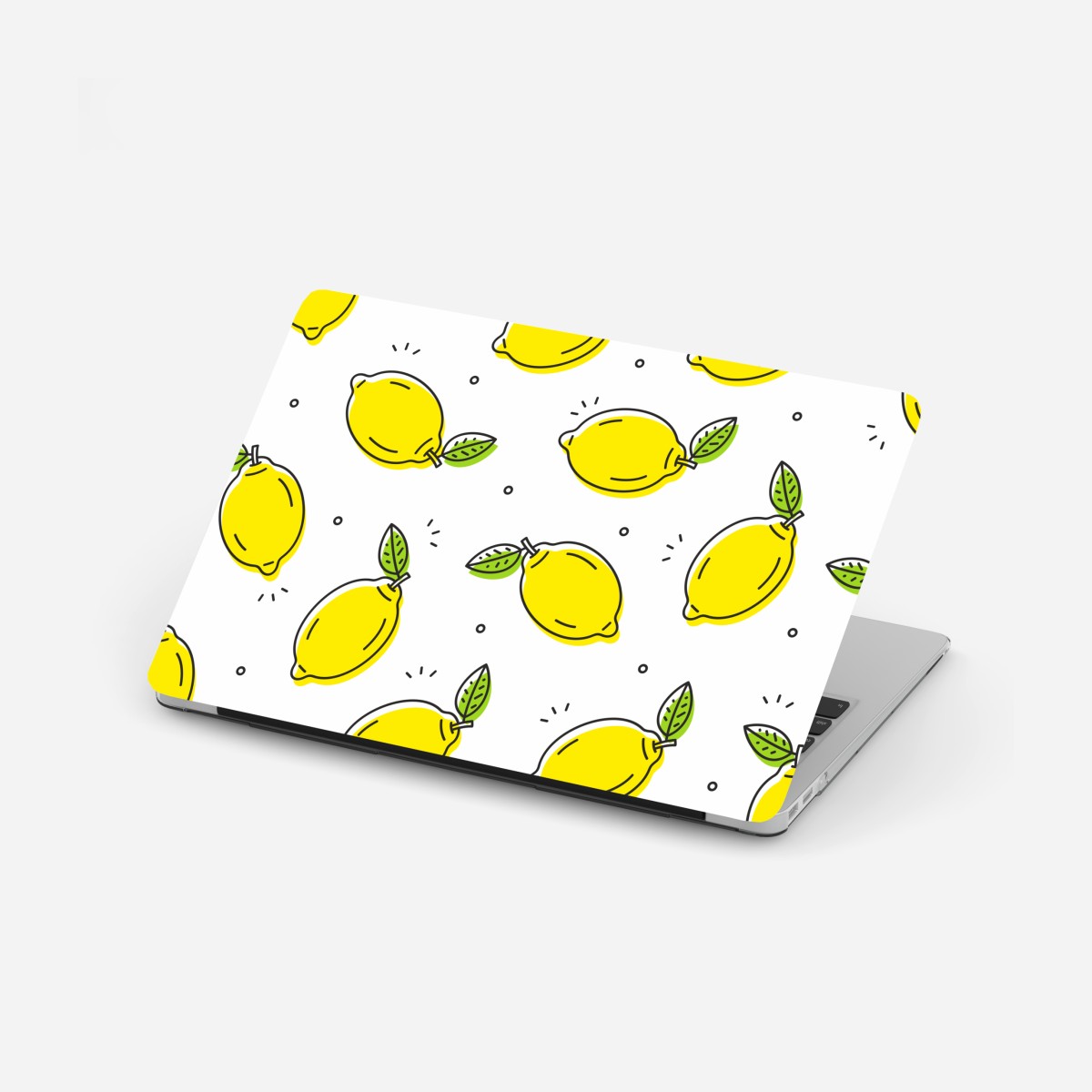 Laptop sticker sunny lemon pattern
