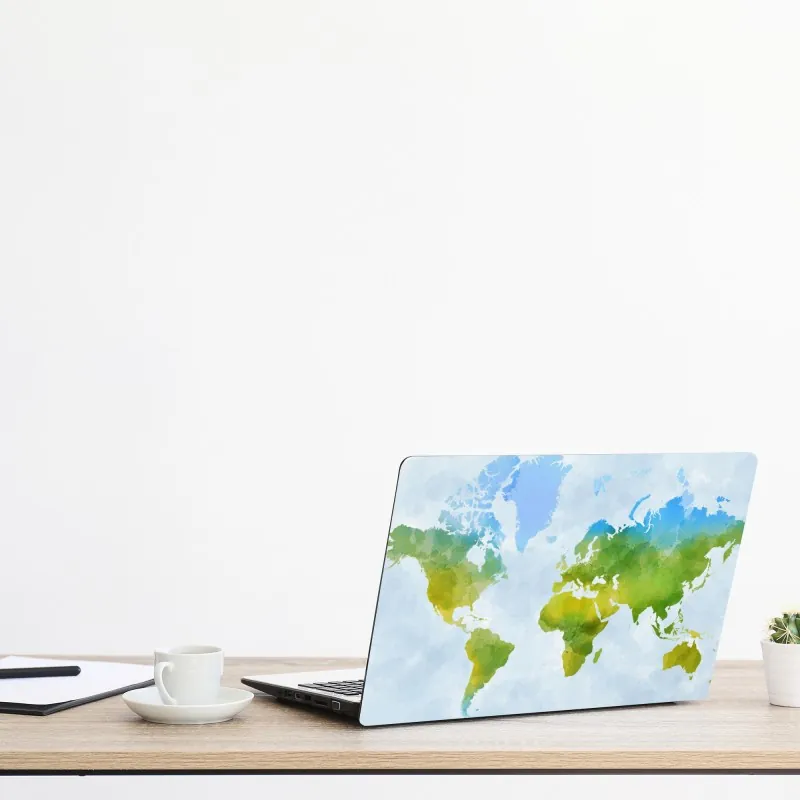 Naklejka na laptopa żywe czerwone róże kolaż – Wallissimo®