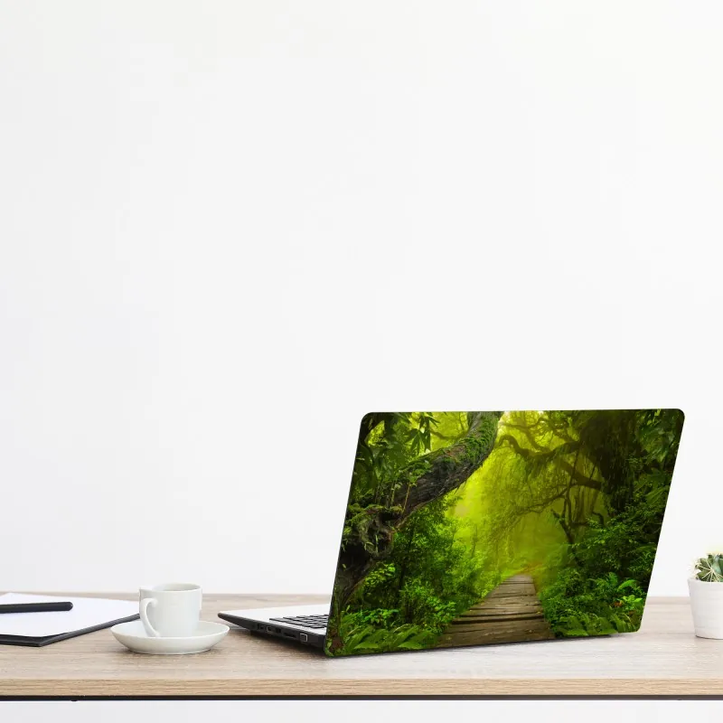 Naklejka na laptopa żywe czerwone róże kolaż – Wallissimo®