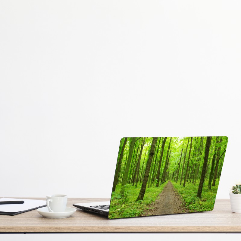 Naklejka na laptopa Kirkjufell wschód słońca górski pejzaż – Wallissimo®