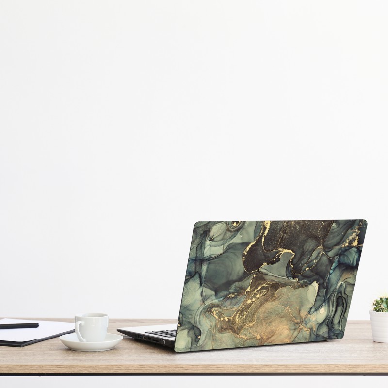 Naklejka na laptopa delikatny botaniczny rysunek kwiatowy – Wallissimo®