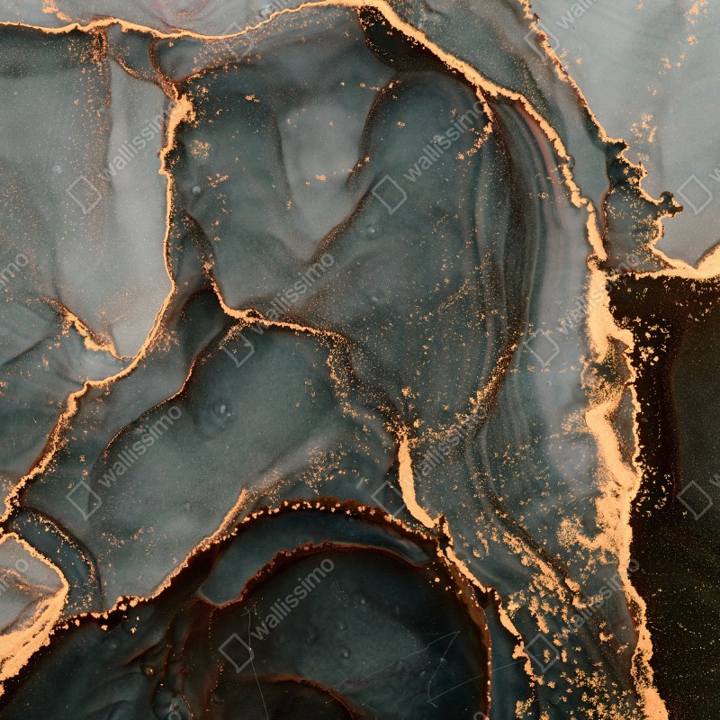 Naklejka na laptopa luksusowa abstrakcja turkus z złotymi żyłami – Wallissimo® Naklejka na laptopa luksusowa abstrakcja turkus z złotymi żyłami – Wallissimo®