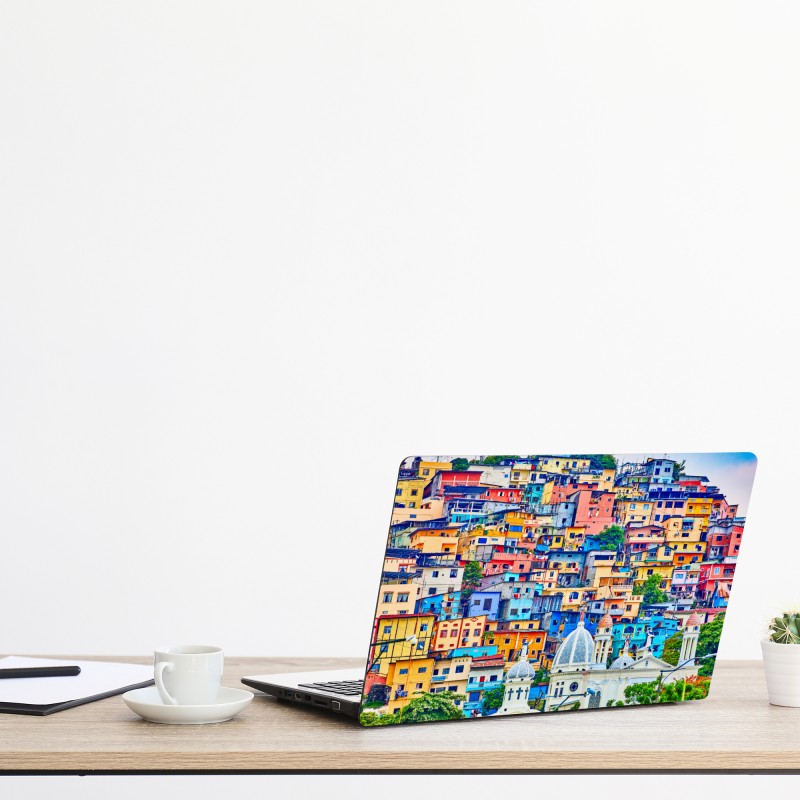 Naklejka na laptopa zabawny abstrakcyjny wzór roślinny – Wallissimo®