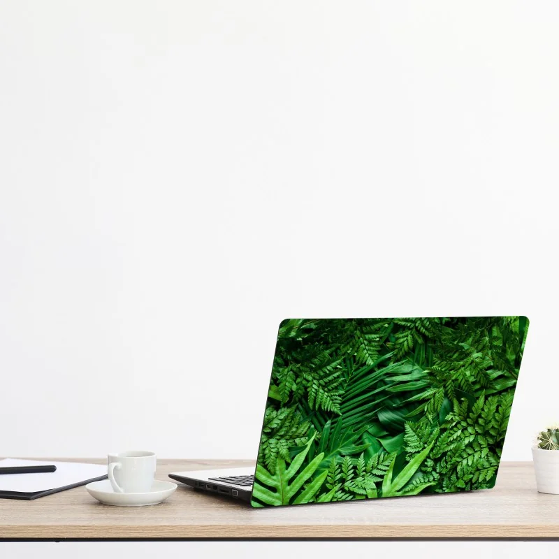 Naklejka na laptopa zabawny abstrakcyjny wzór roślinny – Wallissimo®