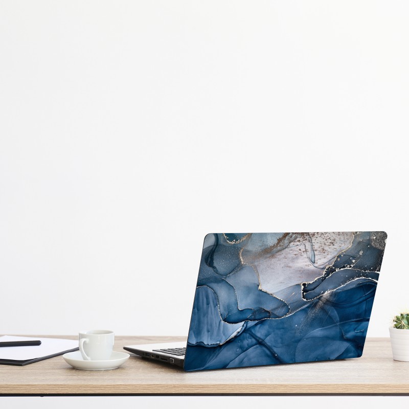 Naklejka na laptopa burzliwe morze z rozbijającymi się falami – Wallissimo®